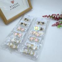 QDM三对爱心珍珠耳钉 2
