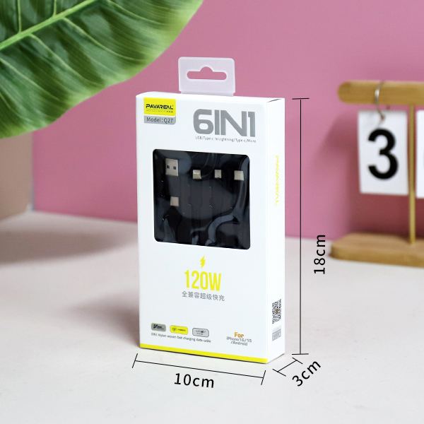 Six-in-One 120W Fast Charging Cable