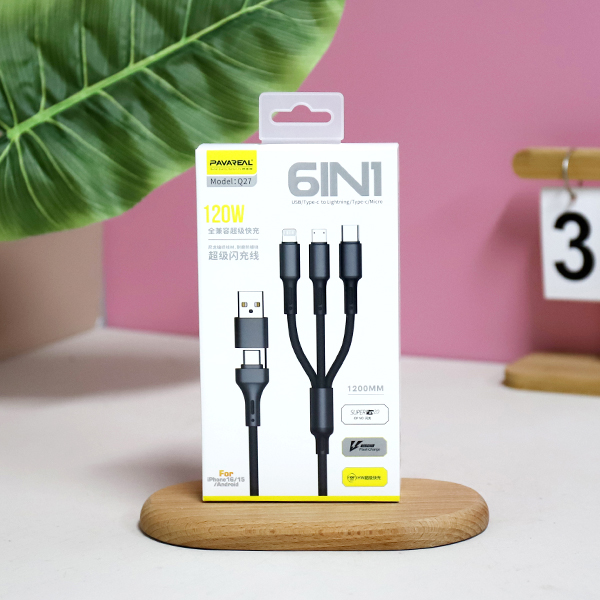 Six-in-One 120W Fast Charging Cable