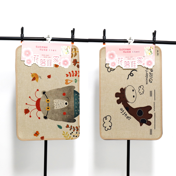 TPR Polyester 5.5mm Cartoon Linen 40x60 cm Door Mat 07080005