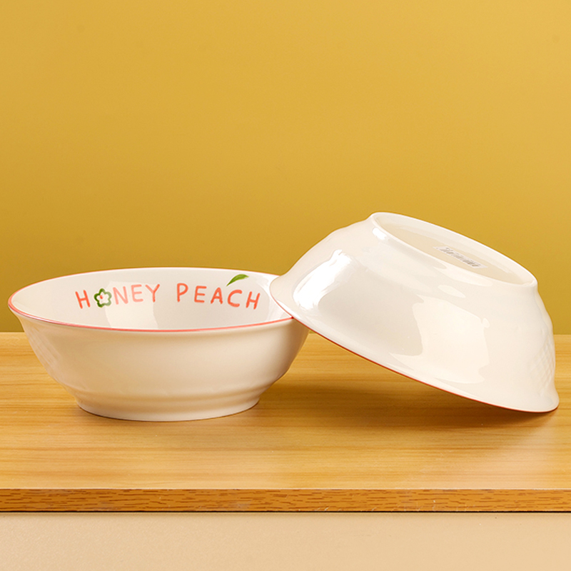 Peach Joy 7-Inch Ceramic Bowl