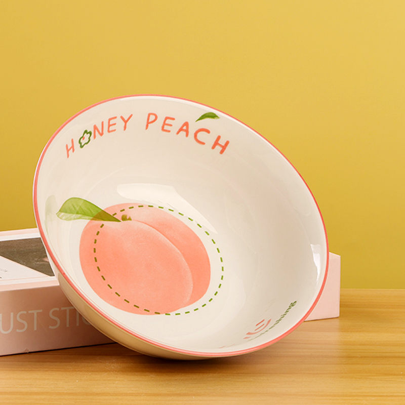 Peach Joy 7-Inch Ceramic Bowl