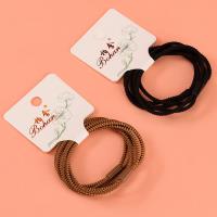 Three Two-in-One Colored Threaded Nylon Hair Bands 4012201381