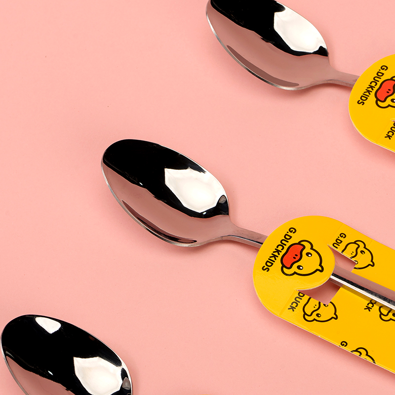 Korean-style Yellow Duck Pointed Spoon