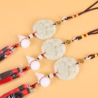 DCJ淡白玉小葫芦双苏车挂件 2