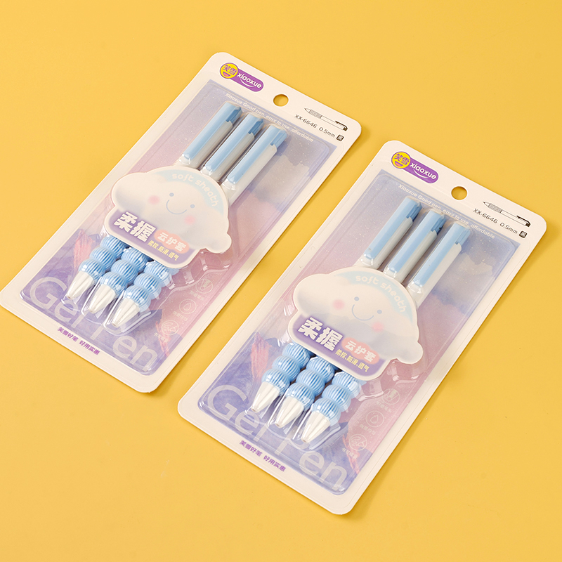 3pcs Soft Grip Gel Pen Set