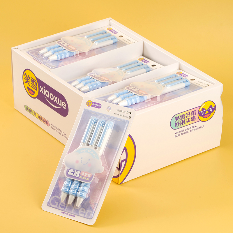 3pcs Soft Grip Gel Pen Set