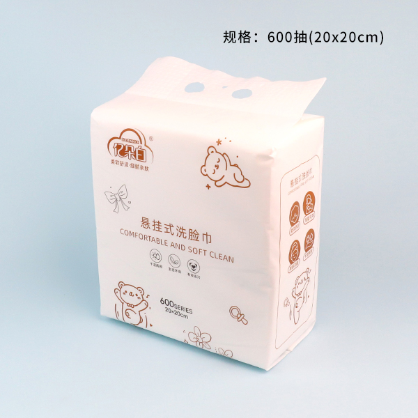 1821 Flower Bear Bottom Pull Cotton Soft Face Towel (600 Sheets)