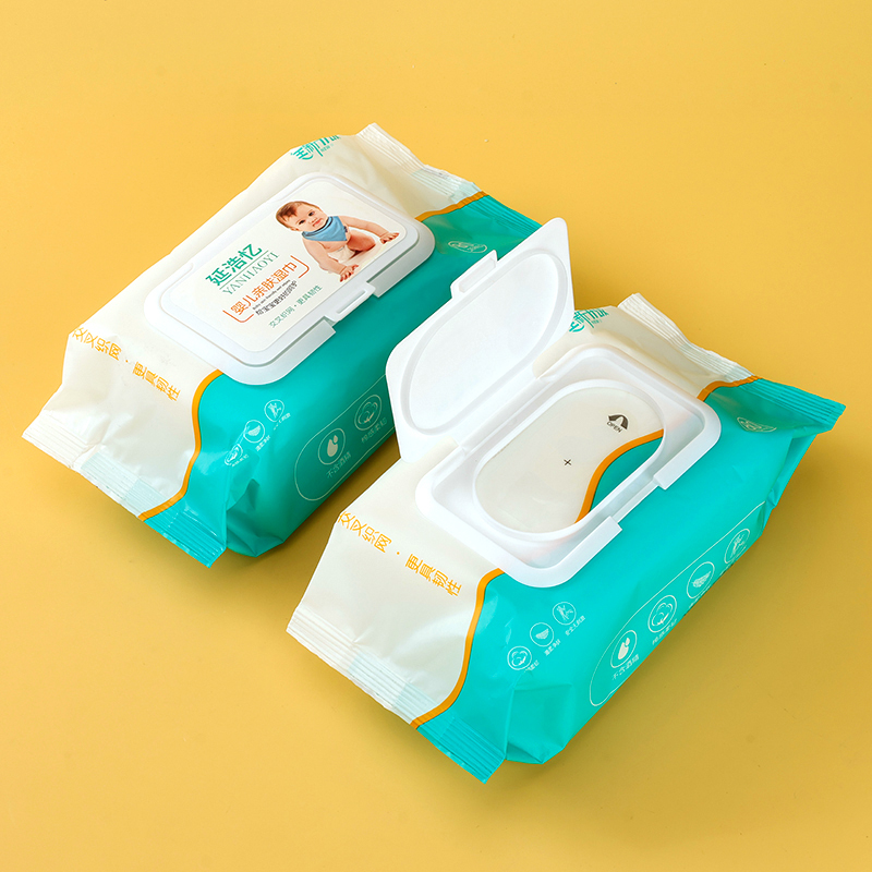 Yanhao Yi 0125 Baby Skin Wet Wipes 60pcs Paper Fabric