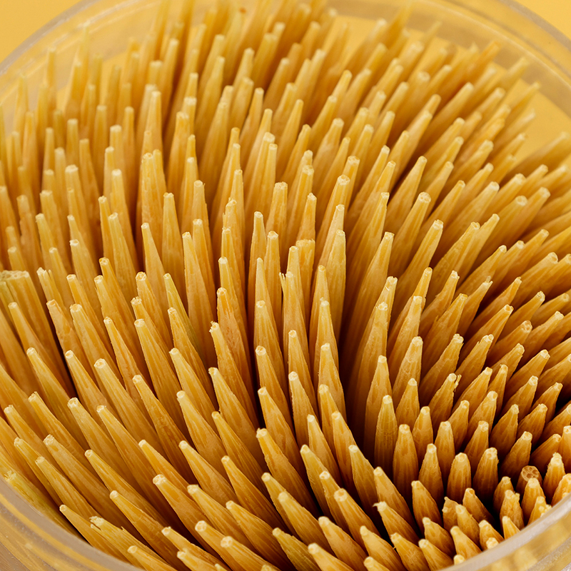 Push Rotating Lid Toothpicks