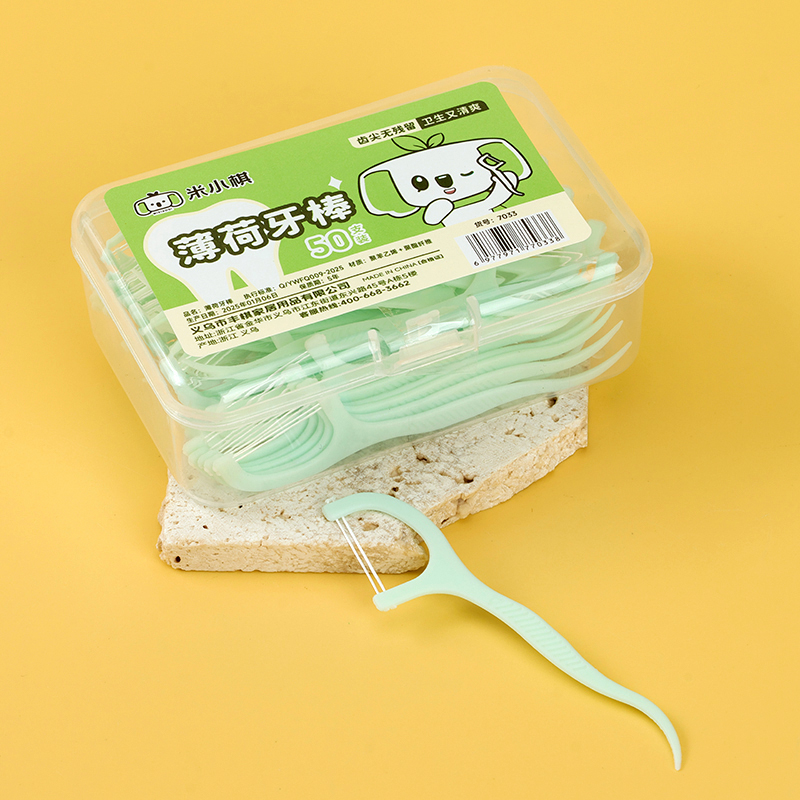 Square Box Mint Dental Floss 50