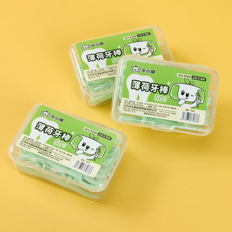 Square Box Mint Dental Floss 50
