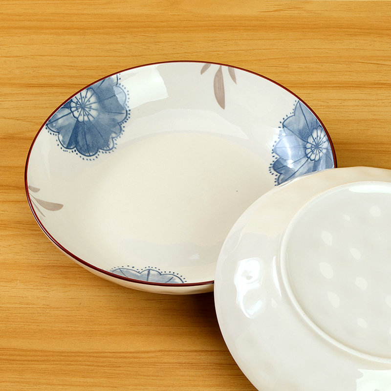 Floral Rain Stone 8-Inch Plate