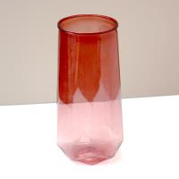 八角竖纹塑料花瓶 3