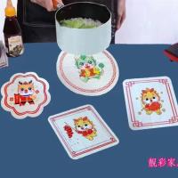 19彩绘竹餐垫 2