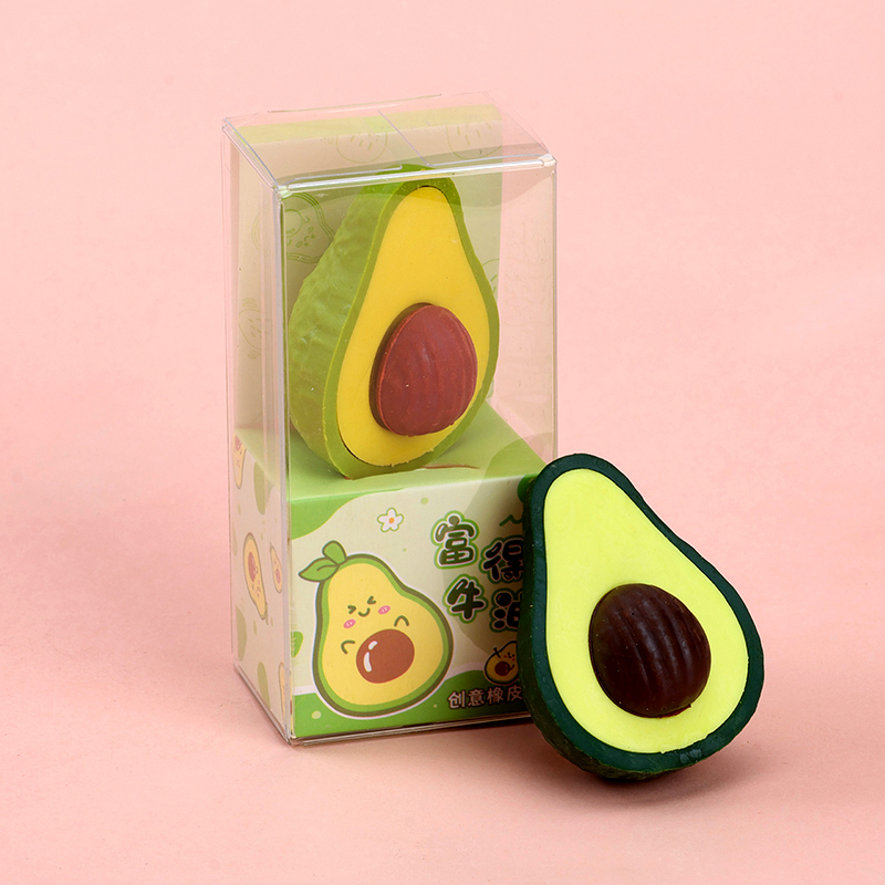 ER-8206 Cartoon Avocado Eraser TPR 3121300068