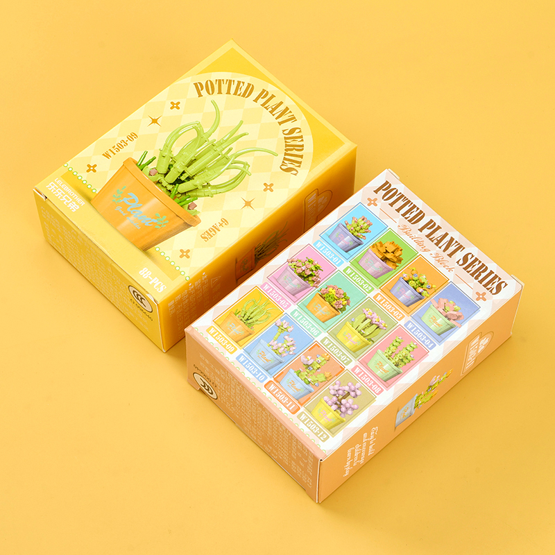 Succulent Potted Plant Building Blocks