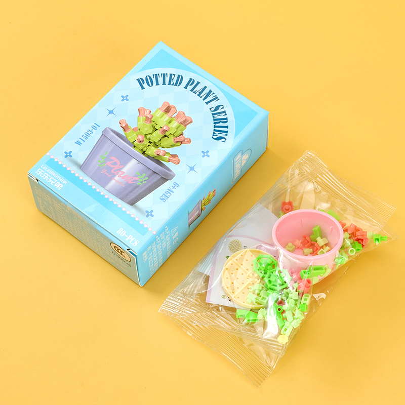 Succulent Potted Plant Building Blocks