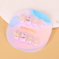 DZY0650短款镶钻指甲贴 3