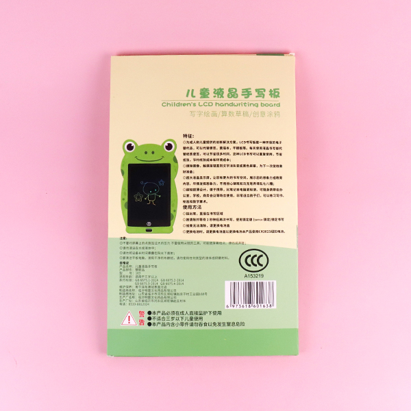 163 Cartoon Animal LCD Writing Tablet Assorted 14080002