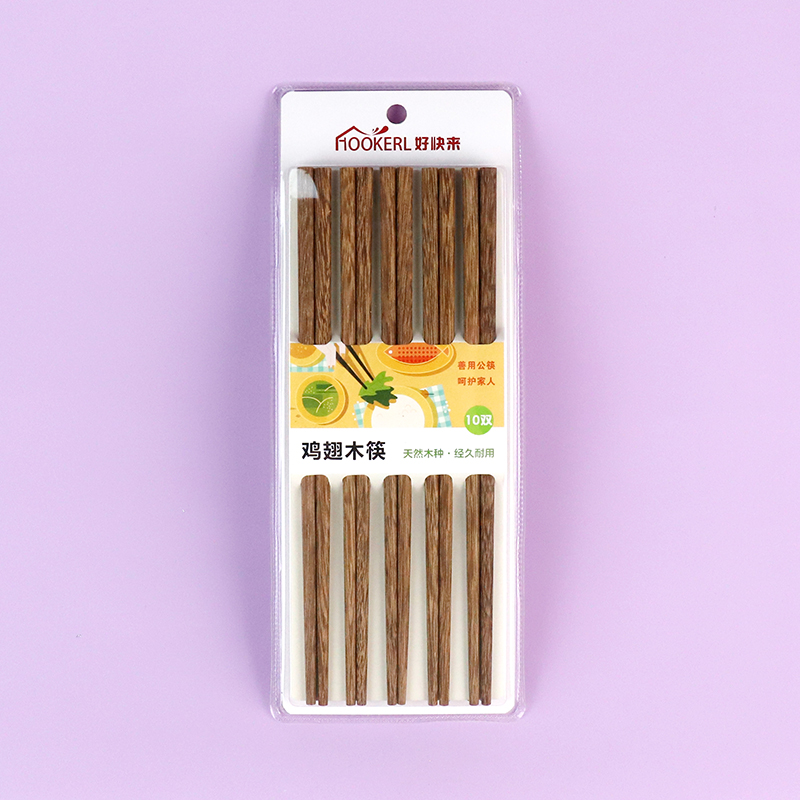 Chicken Wing Wood Chopsticks 10 Pairs