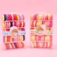 60 Colored Cotton Hair Bands Acrylic Polyester TPR
