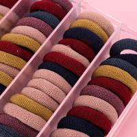 60 Colored Cotton Hair Bands Acrylic Polyester TPR