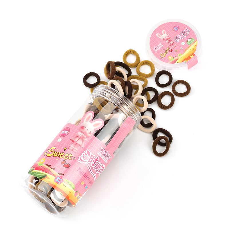 MXM-39 Barrel Brown Children Towel Ring Hair Tie 120 Spandex Polyester 4012400178