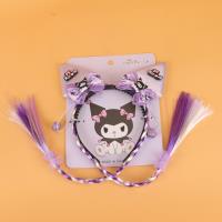 紫色猫耳双辫头扣 2