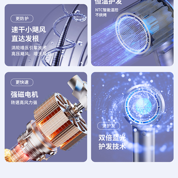 1500W Mixed Color Hair Dryer
