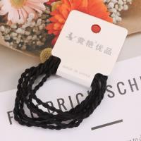 JY咖色系拧绳皮扣皮筋 5