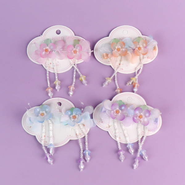 Assorted Pearl Tassel Hair Clip