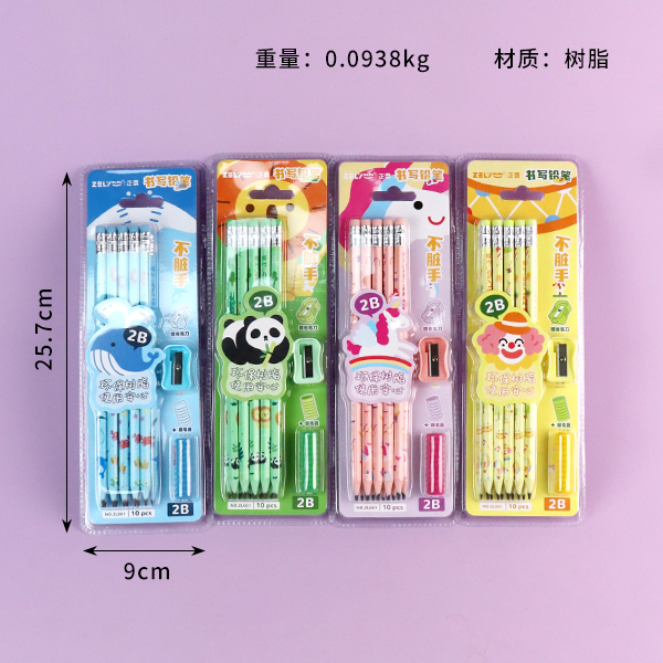 10-Pack Cartoon 2B Pencils
