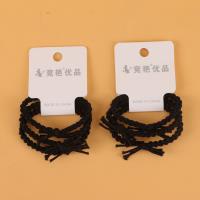 JY黑色四股打结皮筋 3