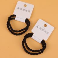 JY黑色三根拧绳皮筋 3