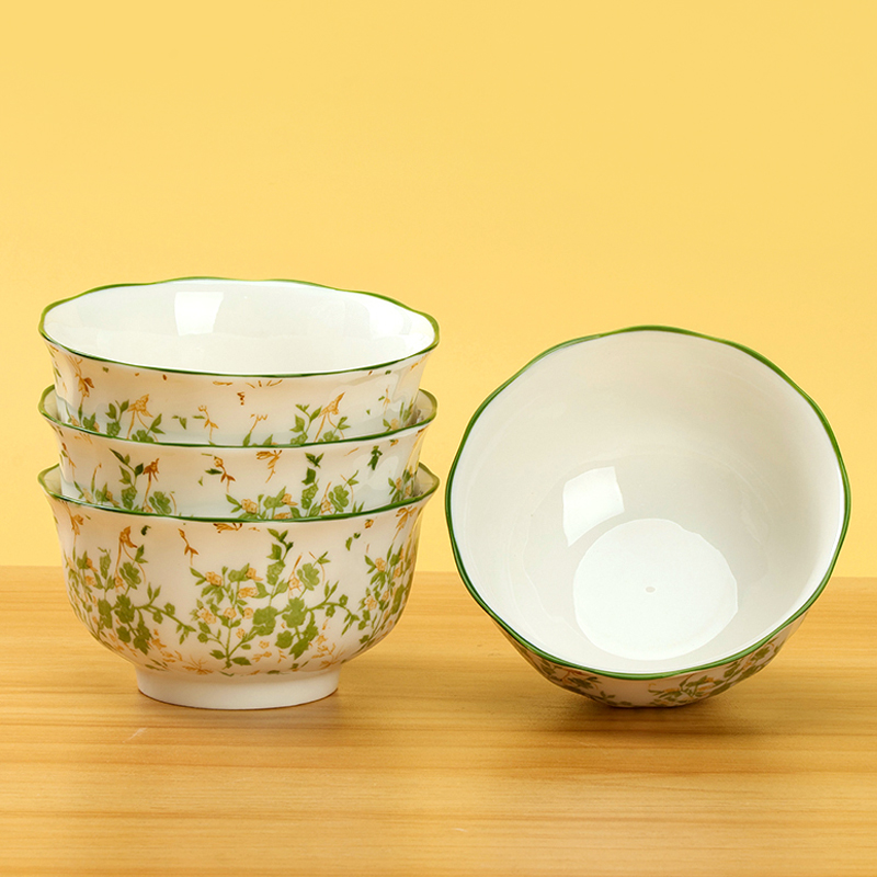 4.5 Inch Rose Lace Bowl Love All Over 120 Pieces Ceramic 1200600673