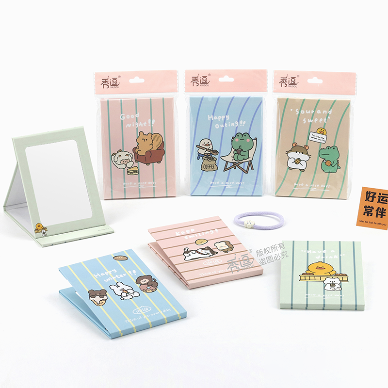 9.4x13.2 cm Folding Paper Mirror Random Pattern Paper Glass 4031200085