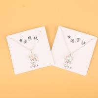 悬浮盒玫瑰猫眼吊坠项链 2