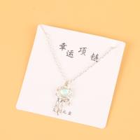 悬浮盒玫瑰猫眼吊坠项链 3