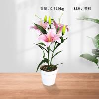 657 Plastic Flower Bonsai