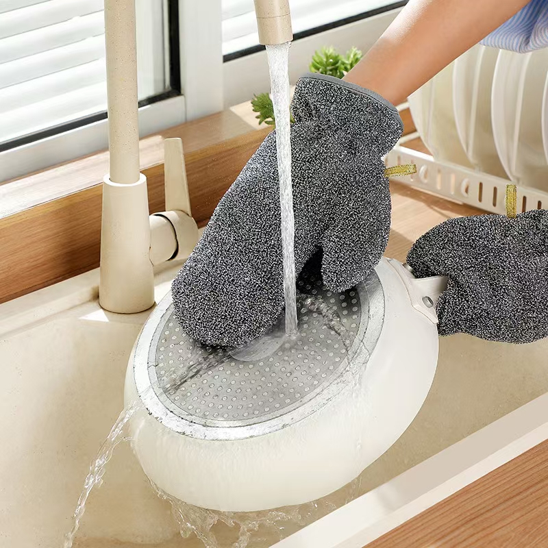 PET Silver Wire Non-Stick Gloves