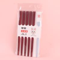 A-027华艺六双风彩合金筷（混色） 2