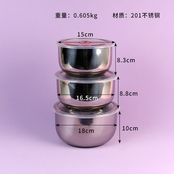 Stainless Steel Round Bowl