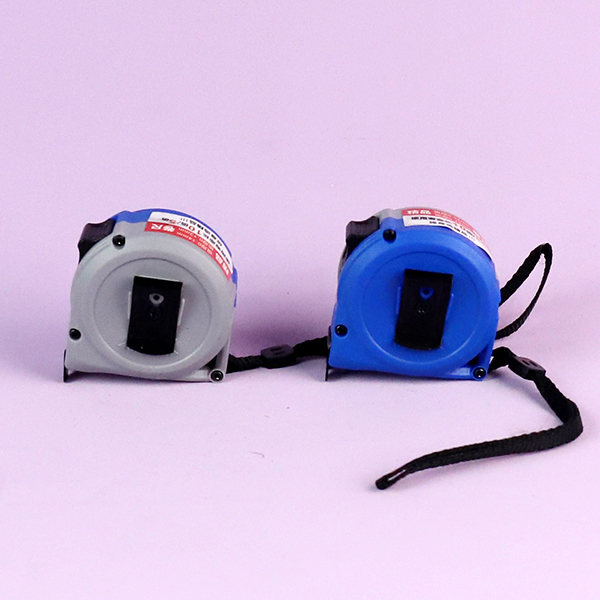 Mini Blue Gray Steel Tape Measure 5Mx25MM ABS Plastic