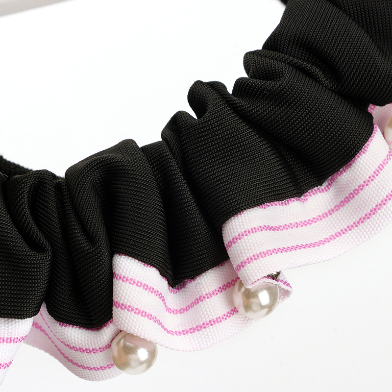 Beaded Lace Fabric Hair Tie