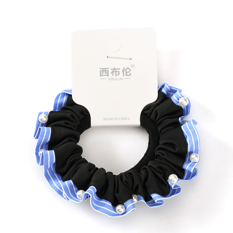 Beaded Lace Fabric Hair Tie