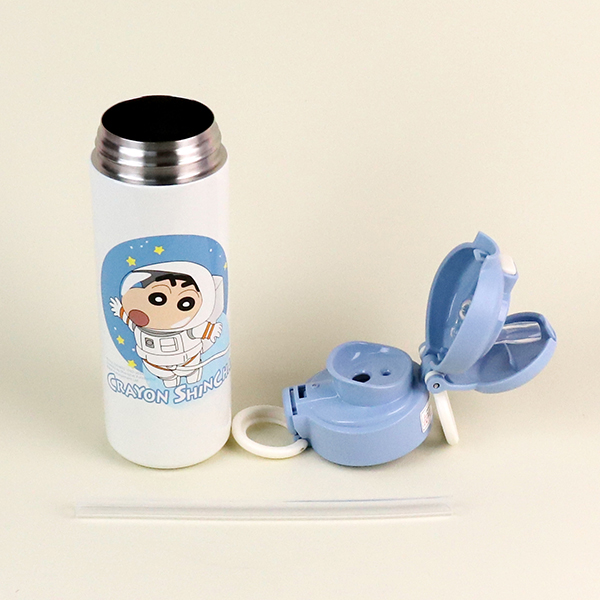 500ml Silicone 304 Stainless Steel Straw Cup QC-006