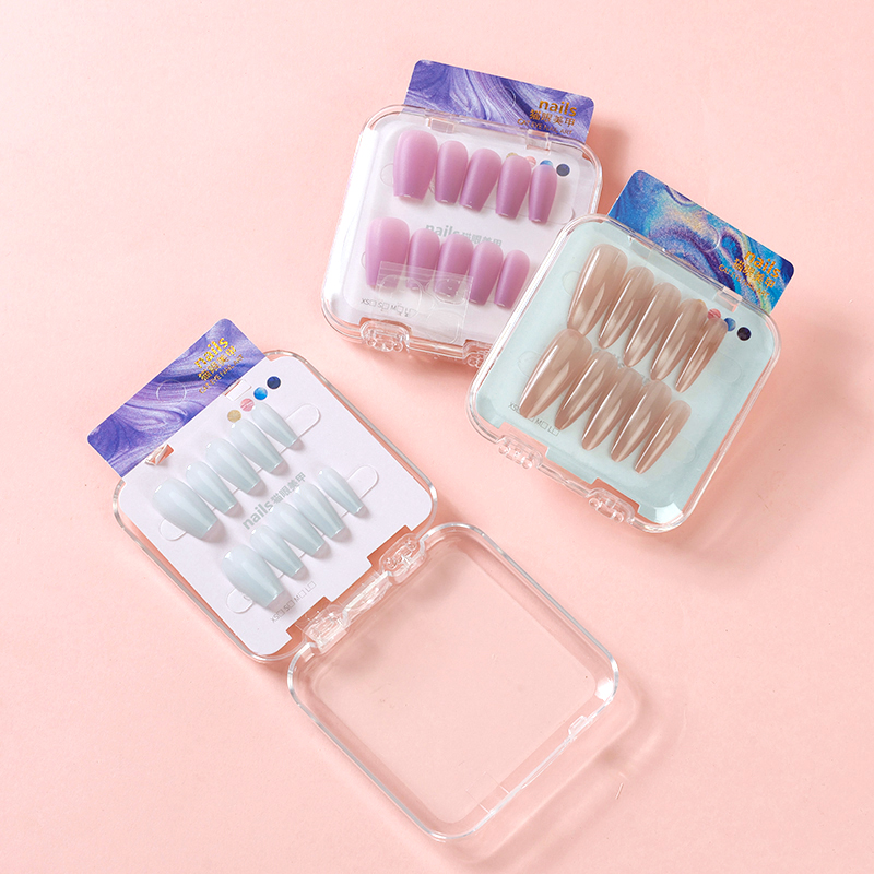 ZJ1010 Cat Eye Long False Nails Plastic 4031400107