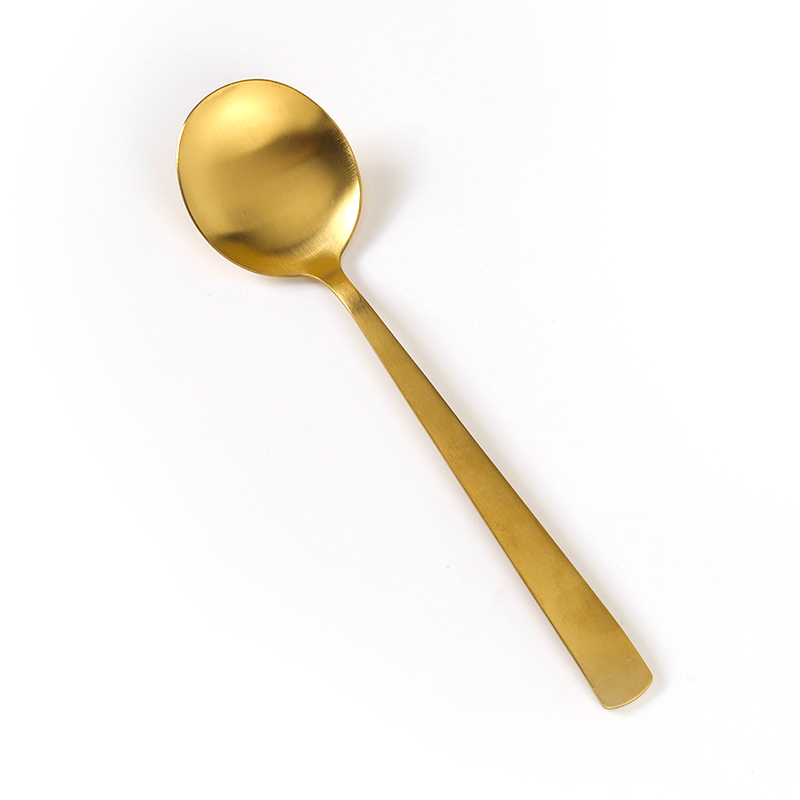 Gold-Plated Round Spoon - No. 1