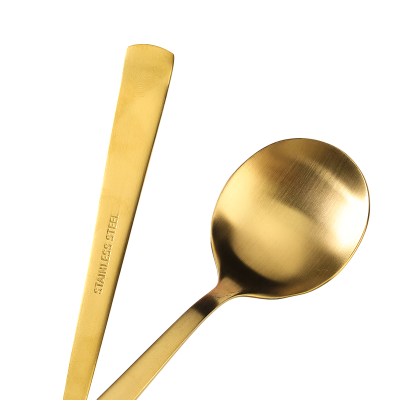 Gold-Plated Round Spoon - No. 2